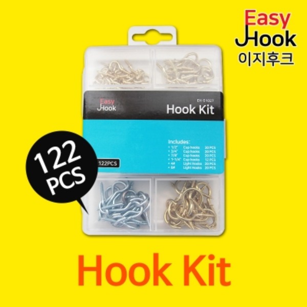 [PRODUCT_SEARCH_KEYWORD] 다용도후크 키트 122pcs (51027)이지후크 Easy Hook Hook Kit